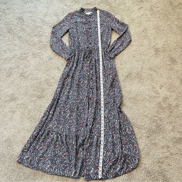 MICHAEL Michael Kors Long Sleeve Paisley Print Maxi Dress. Size 0. - Picture 15 of 16